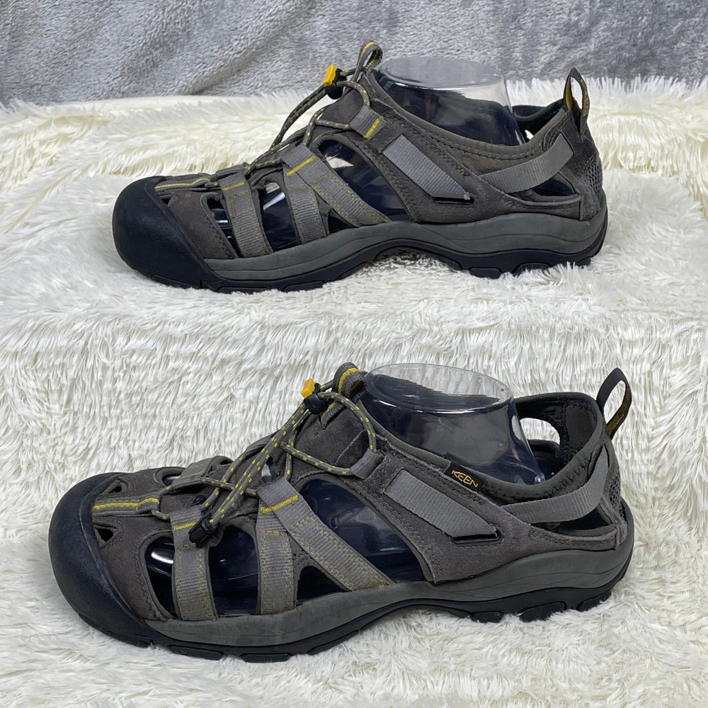 Keen Arroyo II Hiking Sandals Mens 11 Gray Very Good Waterproof Leather Trail